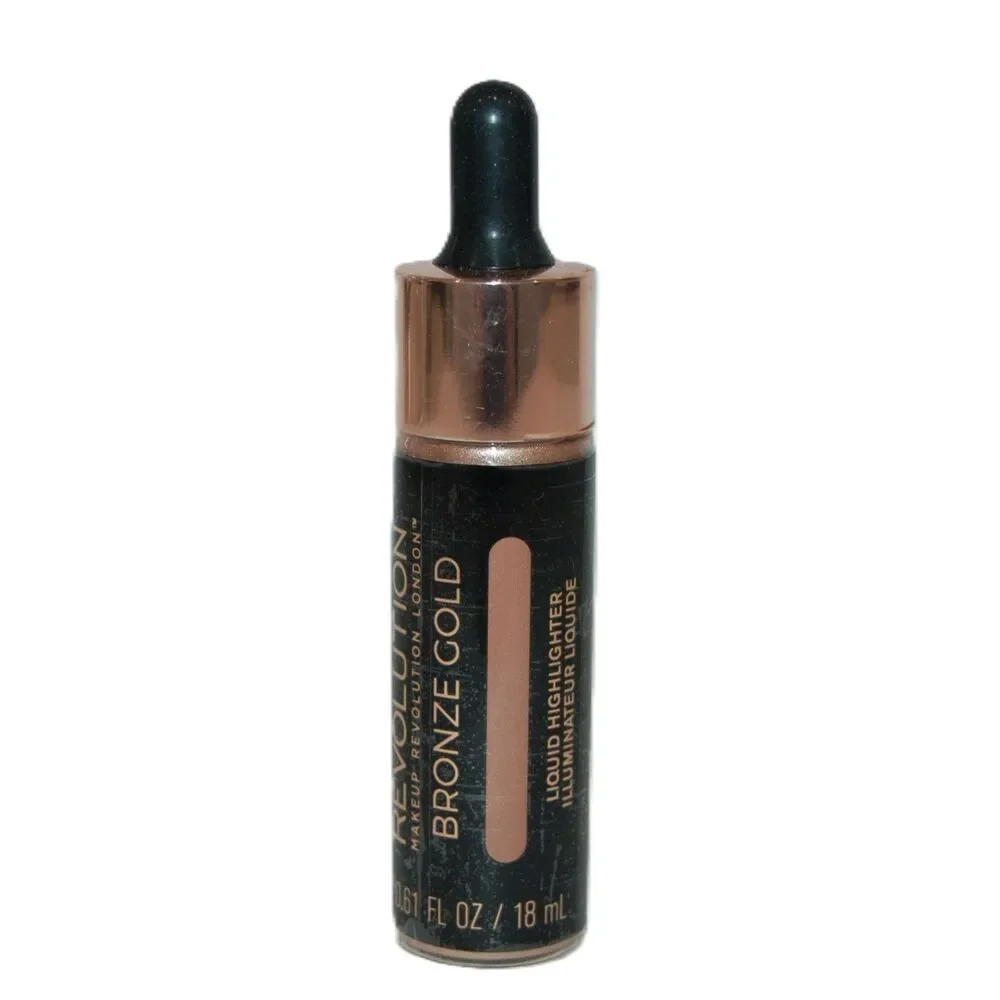 REVOLUTION LIQUID HIGHLIGHTER BRONZE GOLD DEWY GLOW
